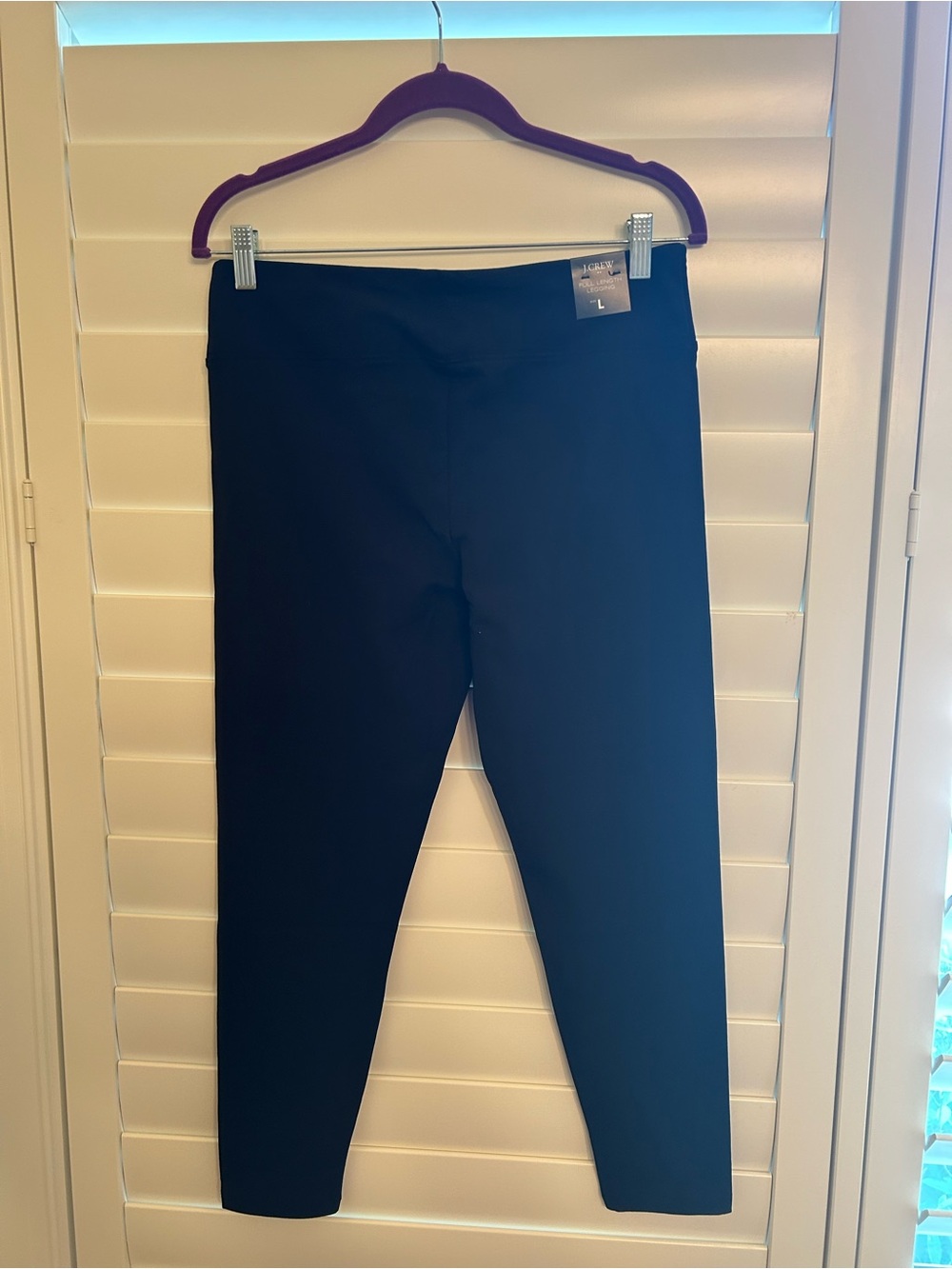 New with tags J.Crew full length leggings in classic black.